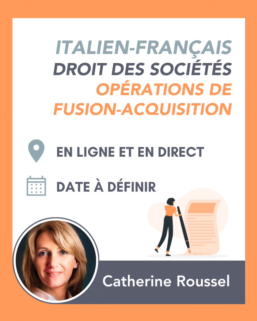 Traduction juridique : fusions-acquisitions Italie–France | SFT