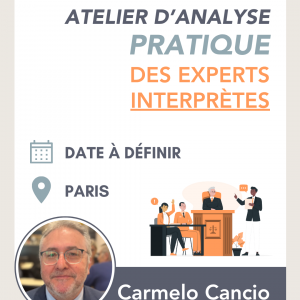 Atelier d'analyse des pratiques des experts interprètes