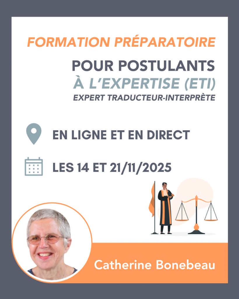 Préparation à l’expertise judiciaire en traduction et interprétation | SFT