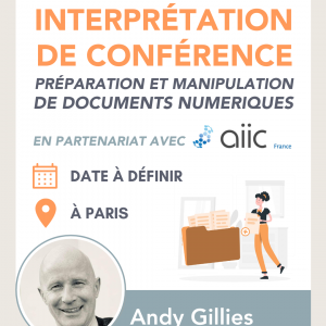 Préparation et manipulation de documents en format numérique pour l'interprétation de conférence