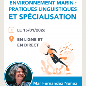 Le travail linguistique dans le domaine environnemental : focus sur l'environnement marin